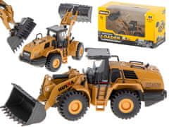 WOWO RC kovinski model bagra - H-toys 1813 RC kovinski model bagra, nakladalec na kolesih, buldožer, daljinski upravljalnik 1.60 Die-Cast
