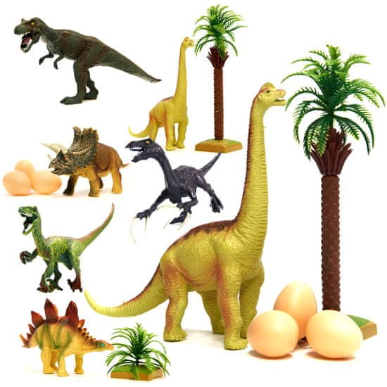 WOWO Large Animals Dinosaur Park - Park dinozavrov - Large Animals Set 14 kosov
