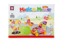 Ikonka Magnetne opeke MAGICAL MAGNET MINI 68 SETS 3+