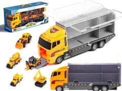 WOWO Tovornjak TIR z lansirno napravo - Tovornjak TIR z lansirno napravo in gradbeni stroji za pločevino