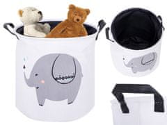 WOWO Koš za perilo, igrače in oblačila - Koš za organizatorje perila, igrač in oblačil - Elephant Design