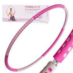 WOWO Hula Hoop za hujšanje - roza in siv Hula Hoop z masažnim pripomočkom 85 cm 1 kg