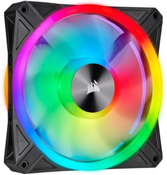 Corsair iCUE QL140 ventilator za ohišje, 140 mm, PWM, RGB (CO-9050099-WW)