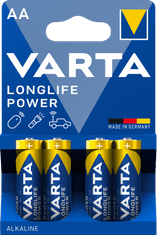 Varta Longlife Power 4 AA baterija, 4 kosi (4906121414)