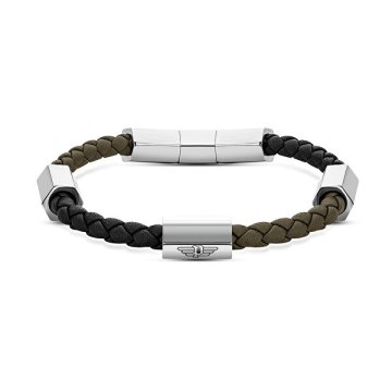 Police Moderna usnjena zapestnica za moške Skive PEAGB2120005