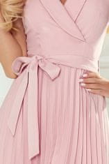 Numoco Ženska mini obleka Wendy pudrasto roza S