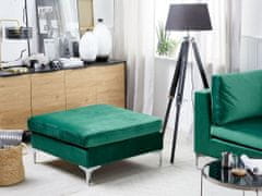 Beliani Žametni stolček zelene barve EVJA