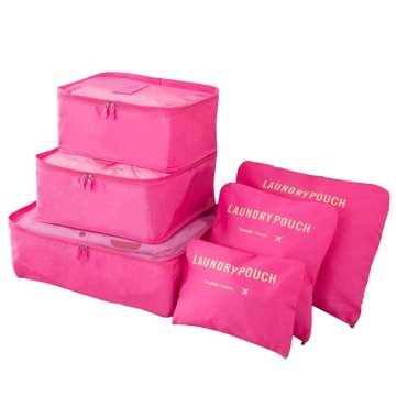 Northix Set organizatorjev za potovalke - temno roza