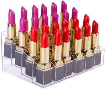 Korbi Akrilni kozmetični organizator s 24 Predelki