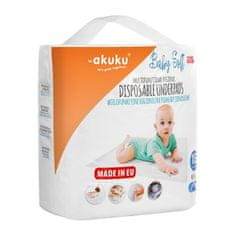 AKUKU Sanitarne blazinice za enkratno uporabo Baby Soft 40x60cm 15pcs