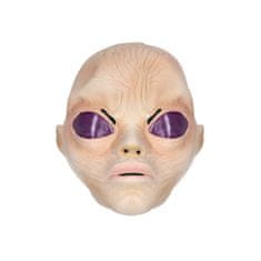 Korbi Profesionalna latex maska Alien Red kosmata