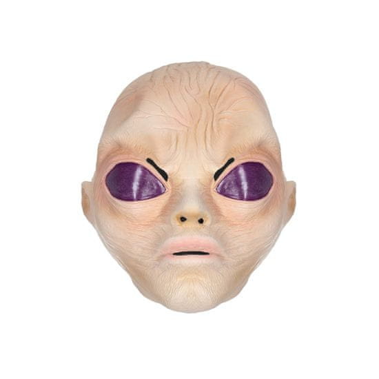 Korbi Profesionalna latex maska Alien Red kosmata