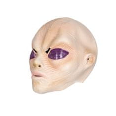 Korbi Profesionalna latex maska Alien Red kosmata