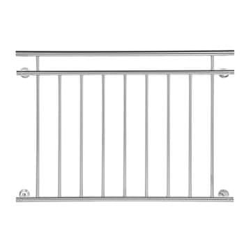 Wiltec Inox balkonska ograja 90x128cm