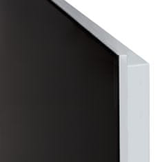 tectake Infrardeči stekleni grelnik z belo hrbtno steno 270 W