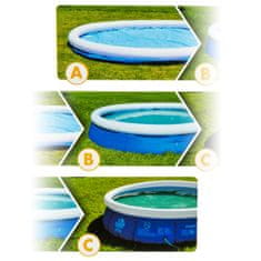 tectake Okrogel bazen s črpalko Ø: pribl. 305 × 76 cm