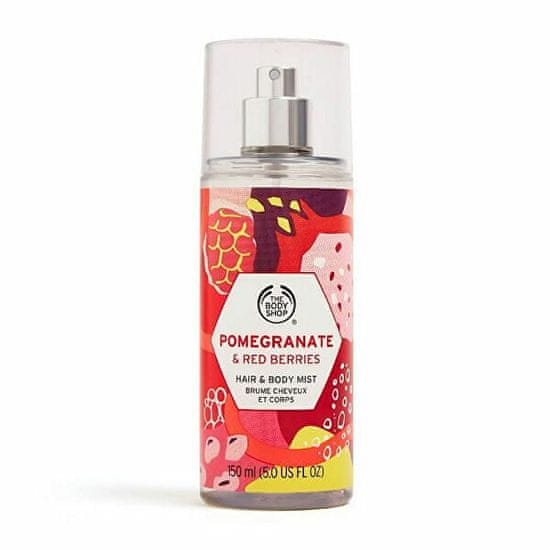 The Body Shop Sprej za telo in lase Granatno jabolko & rdeče Berries ( Hair & Body Mist) 150 ml