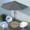 Balkonski senčnik z aluminijastim drogom 300x150 cm antraciten