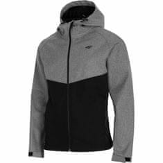 4F Moška softshell jakna z zadrgo, zimska jakna, nepremočljiva jakna, L