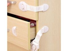 Verkgroup 2x samolepilna ključavnica – zaščita predalov in vrat omaric