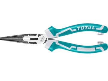 Total Polkrogle klešče THT220806S ravne polkrožne klešče, industrijske, 200 mm, CrV