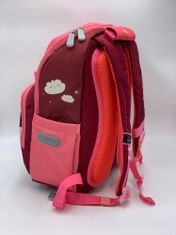 Klarion Lepa roza ergonomska šolska torba Julka