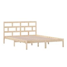 Vidaxl Posteljni okvir iz trdnega lesa 150x200 cm 5FT