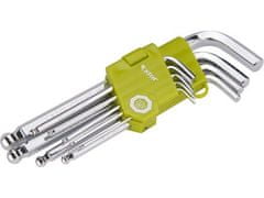 Extol Craft L-ključi Extol Craft (66001) komplet 9 kosov, 1,5-2-2,5-3-4-5-6-8-10mm, s kroglico