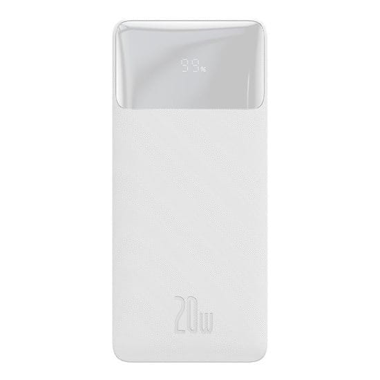 BASEUS Powerbank Bipow 30000mAh, 2xUSB, USB-C, 20W (bela)