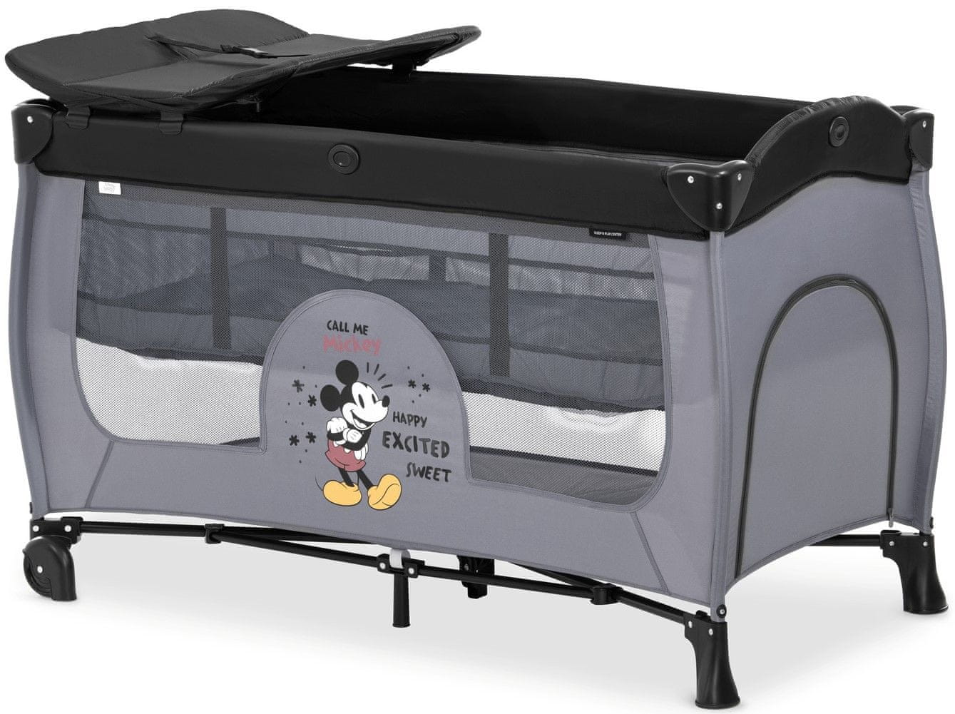 Hauck Sleep N Play Center Mickey Mouse Grey | mimovrste=)