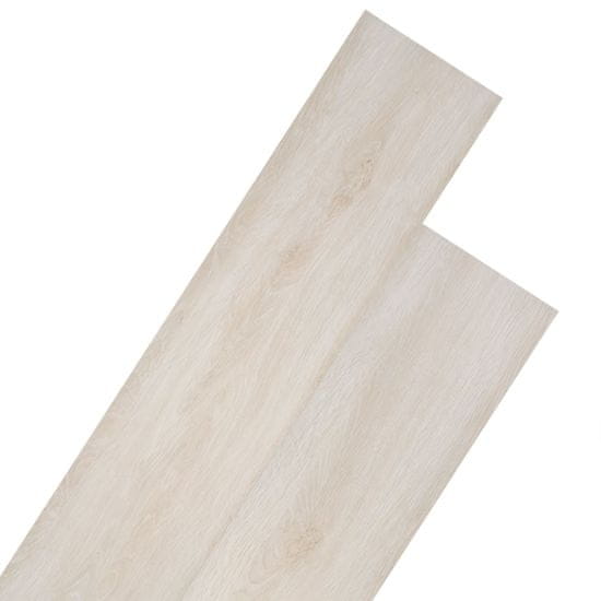 Vidaxl PVC talne plošče 5,26 m2 2 mm barva bele hrastovine