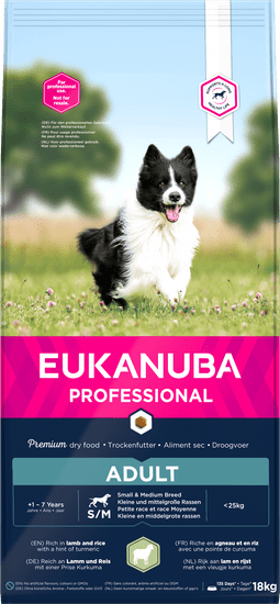 Eukanuba hrana za psa Adult Small Medium Lamb 18 kg mimovrste
