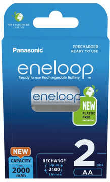 Panasonic Eneloop AA, 2 kosa (BK-3MCDE/2BE)