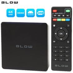 Blow TV BOX 4K V3 medijski predvajalnik, 4K UHD, Android 10, WiFi, LAN, 2GB + 16GB, HDMI, črn