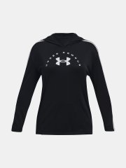 Under Armour Pulover Tech Graphic LS Hoodie-BLK L