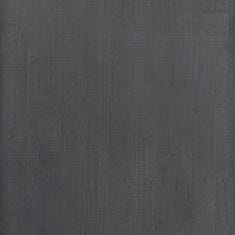 Greatstore Regal siv 60x30x105 cm trdna borovina