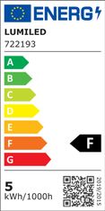 LUMILED 6x LED žarnica E27 P45 5W = 40W 470lm 3000K Toplo bela 180°