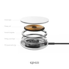 EPICO polnilec, brezžičen, aluminijast, s podporo za namestitev MagSafe (9915111900060)