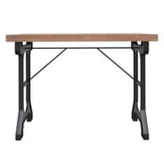 Vidaxl Jedilna miza 110x65x82 cm trden les jelke in železo
