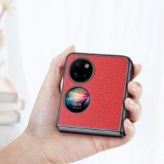 Dux Ducis Fino ovitek za Huawei P50 Pocket, rdeča