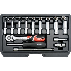 YATO Gola komplet 1/4" 23 kosov