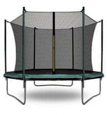 Aga Sport Fit Trampolin 180 cm Temno Zelena + notranja zaščitna mreža