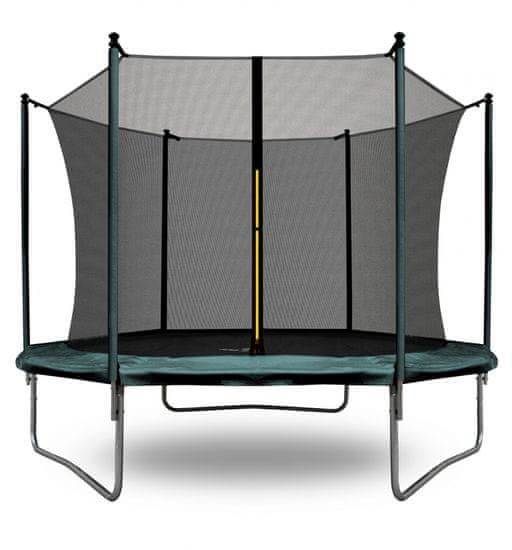 Aga Sport Fit Trampolin 180 cm Temno Zelena + notranja zaščitna mreža