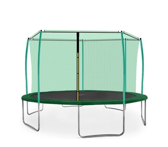 Aga Sport Fit Trampolin 430 cm Temno Zelena + notranja zaščitna mreža