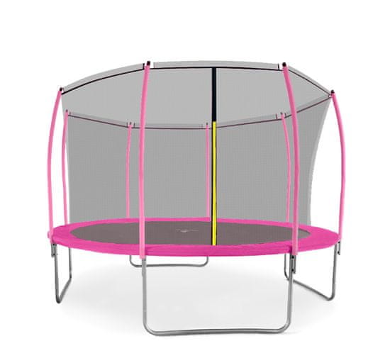 Aga Sport Fit Trampolin 366 cm Pink + notranja zaščitna mreža