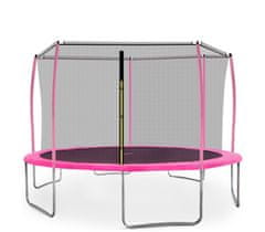 Aga Sport Fit Trampolin 430 cm Pink + notranja zaščitna mreža