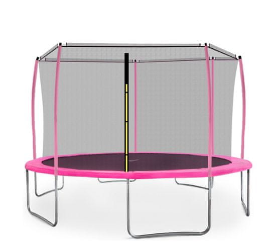 Aga Sport Fit Trampolin 430 cm Pink + notranja zaščitna mreža
