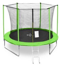 Legoni Trampolin 250 cm Svetlo Zelena + notranja zaščitna mreža + lestev