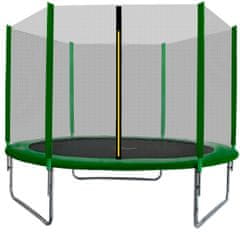 aGa SPORT TOP Trampolin 220 cm Temno Zelena + zaščitna mreža
