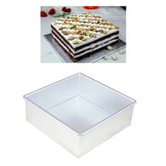 Nostimo Komplet pekačev za torte CakeTime Okrogel – srebrn (7 kosov)